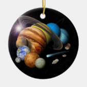 Zonnesysteemmontage Keramisch Ornament (Voorkant)