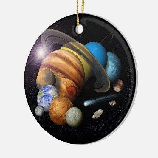 Zonnesysteemmontage Keramisch Ornament (Links)