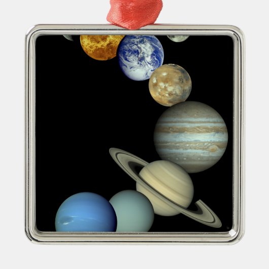Zonnesysteemmontage Metalen Ornament (Voorkant)