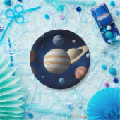 Zonnesysteemmontage Papieren Bordje (Feest)