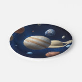 Zonnesysteemmontage Papieren Bordje (Gekanteld)