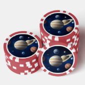 Zonnesysteemmontage Poker Chips (Opstapeling)