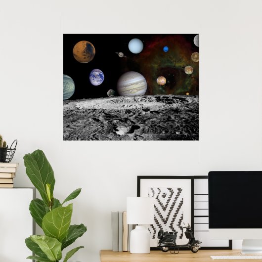 Zonnesysteemmontage Poster (Thuiskantoor)