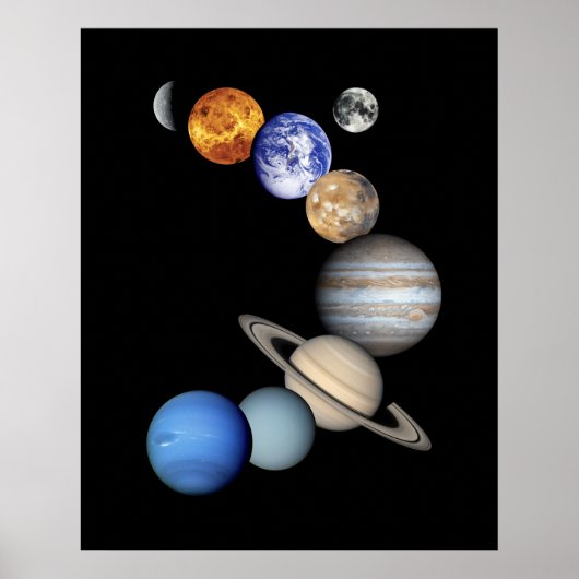 Zonnesysteemmontage Poster (Voorkant)