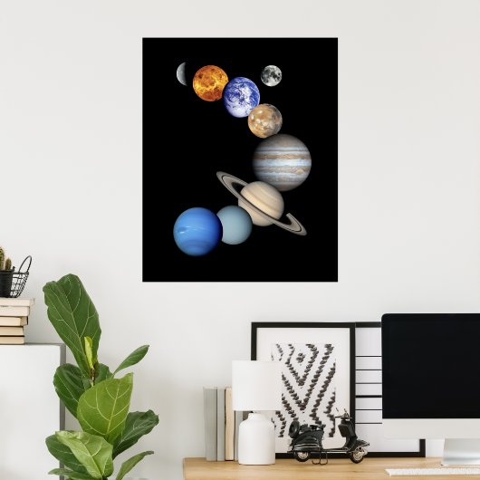 Zonnesysteemmontage Poster (Thuiskantoor)