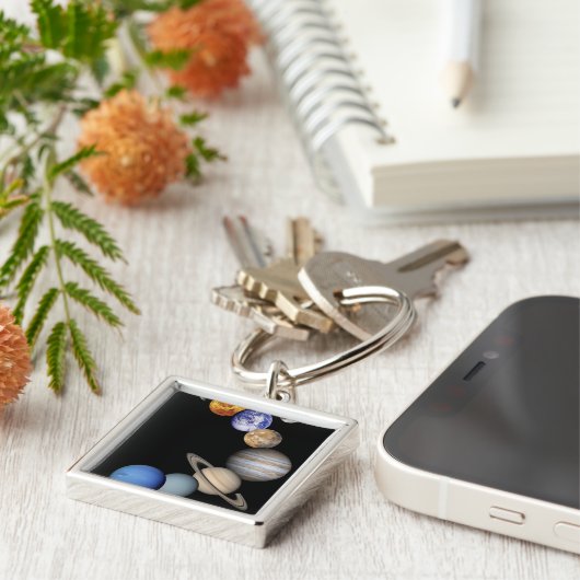 Zonnesysteemmontage Sleutelhanger (Zijkant)