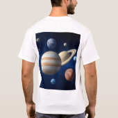 Zonnesysteemmontage T-shirt (Achterkant)