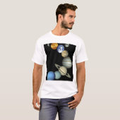 Zonnesysteemmontage T-shirt (Voorkant volledig)