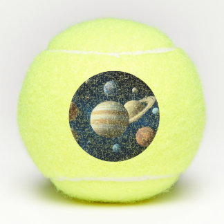 Zonnesysteemmontage Tennisballen