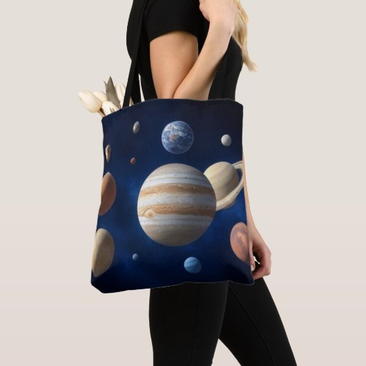 Zonnesysteemmontage Tote Bag (Dichtbij)