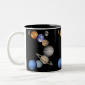 Zonnesysteemmontage Tweekleurige Koffiemok (Links)