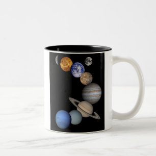 Zonnesysteemmontage Tweekleurige Koffiemok