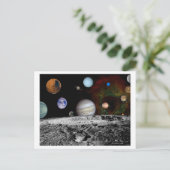 Zonnesysteemmontage van Voyager-Afbeeldingen Briefkaart (Staand voorkant)