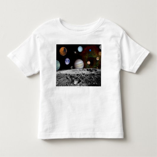 Zonnesysteemmontage van Voyager-Afbeeldingen Kinder Shirts (Voorkant)