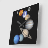 Zonnesysteemmontage Vierkante Klok (Hoek)