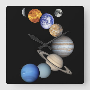 Zonnesysteemmontage Vierkante Klok