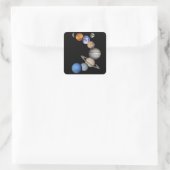 Zonnesysteemmontage Vierkante Sticker (Tas)