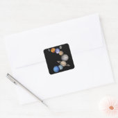 Zonnesysteemmontage Vierkante Sticker (Envelop)
