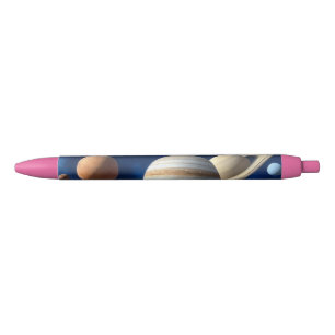 Zonnesysteemmontage Zwarte Inkt Pen