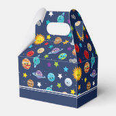 Zonnesysteempatroon voor kinderen Goedendag Dank u Bedankdoosjes (Achterkant)