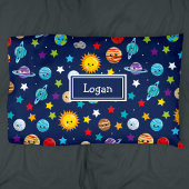 Zonnesysteempatroon voor kinderen kussensloop