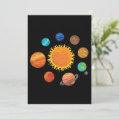 Zonnesysteemplaneten astronomische ruimtevaartmeis kaart (Staand voorkant)