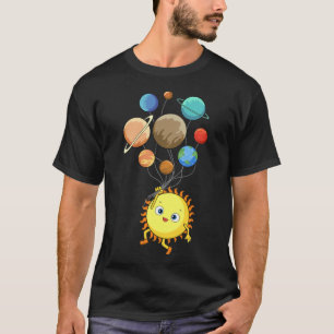 Zonnesysteemplaneten astronomische ruimtevaartmeis t-shirt