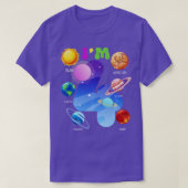 Zonnesysteemplaneten die 4 jaar oud zijn en 4 jaar t-shirt (Design voorkant)