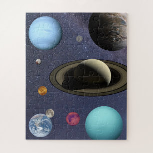 Zonnesysteemplaneten puzzel