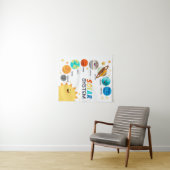 Zonnesysteemplaneten Ruimteeducatieve Homeschool Wandkleed (In Situ (horizontaal))