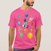Zonnesysteemplaneten Wetenschap Ruimtevaartastrona T-shirt (Voorkant)