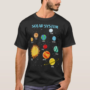 Zonnesysteemplaneten Wetenschap Ruimtevaartboys Me T-shirt