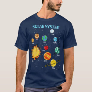 Zonnesysteemplaneten Wetenschap Ruimtevaartboys Me T-shirt