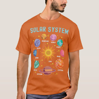 Zonnesysteemplaneten Wetenschap Ruimtevaarten Meis T-shirt