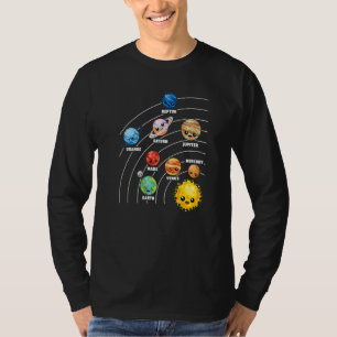 Zonnesysteemplaneten Wetenschap Ruimtevaartuig Uni T-shirt
