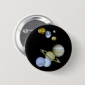 Zonnesysteemruimte - Astronomie Science gift Ronde Button 5,7 Cm (Voorkant /achterkant)