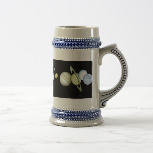 Zonnesysteemstein Space - Astronomie Science gift Bierpul (Rechts)