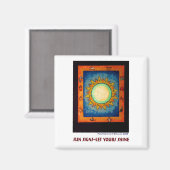 Zonnetekens - Laat je ogen schijnen Magneet (Voorkant / Achterkant)