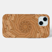 Zonneterras - Lichte Houten Pinwheel Swirl Case-Mate iPhone Case (Achterkant (horizontaal))