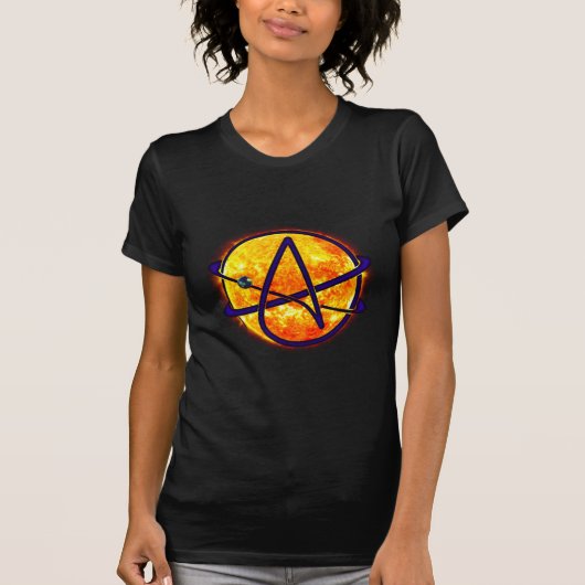 Zonnethesiesymbool ontvlammen t-shirt (Voorkant)