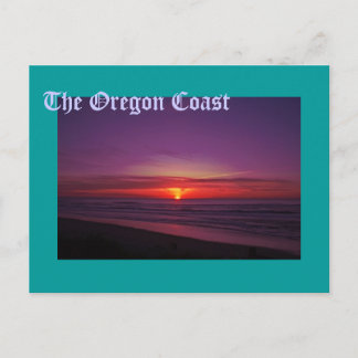 Zonnetijd aan de kust van Oregon Briefkaart