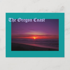 Zonnetijd aan de kust van Oregon Briefkaart