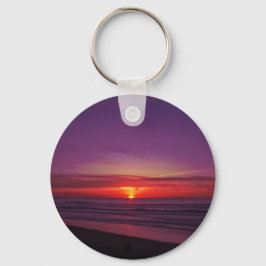 Zonnetijd aan de kust van Oregon Sleutelhanger