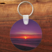 Zonnetijd aan de kust van Oregon Sleutelhanger (Voorkant)
