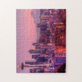 Zonnetijd achter Seattle skyline van Kerry Park. Legpuzzel (Verticaal)