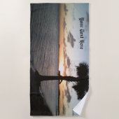 Zonnetijd bij de strand strandlaken (Voorkant)