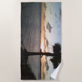 Zonnetijd bij de strand strandlaken (Voorkant)