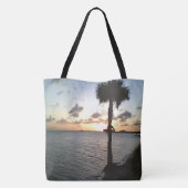 Zonnetijd bij de strand tote bag (Achterkant)