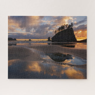 Zonnetijd bij Tweede strand in het Nationaal Park Legpuzzel
