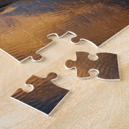 Zonnetijd bij Tweede strand in het Nationaal Park  Legpuzzel (Zijkant)